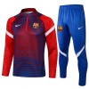 FC Barcelona Sudadera De Entrenamiento Trajes 2021/22 Azul Rojo Quarter-Zip - Hombre